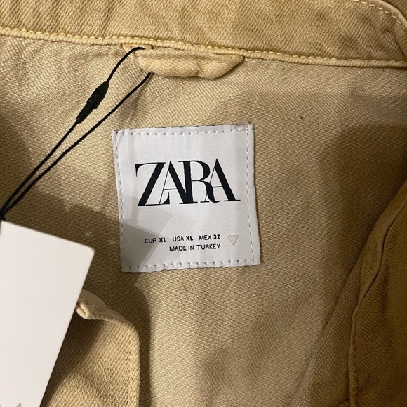 NWT Zara Colored Denim Jacket Size XL - Picture 5 of 7